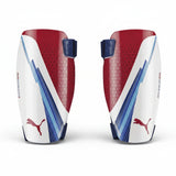 PUMA evoSpeed 5 Soccer Shin Guards - White/Red/Blue