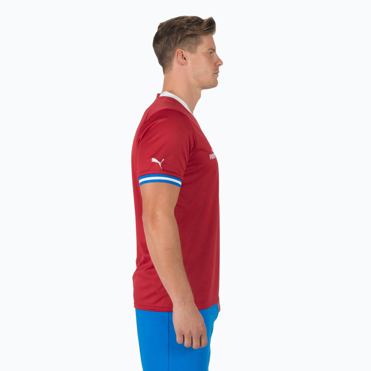 PUMA Men's Czech Republic Home Jersey 22 - Red/White
