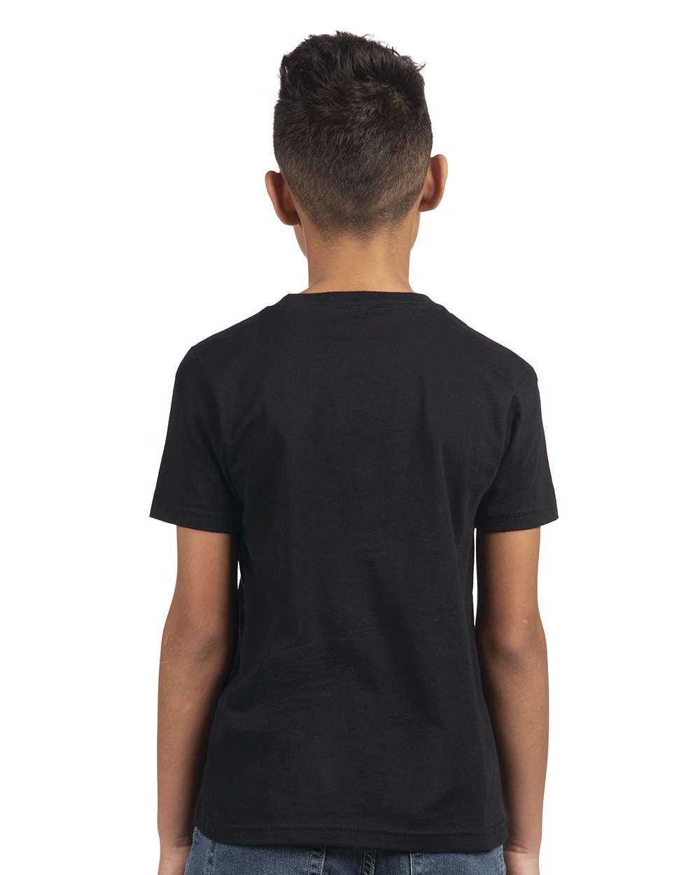 Camiseta de algodón negra para jóvenes de la NL para niños