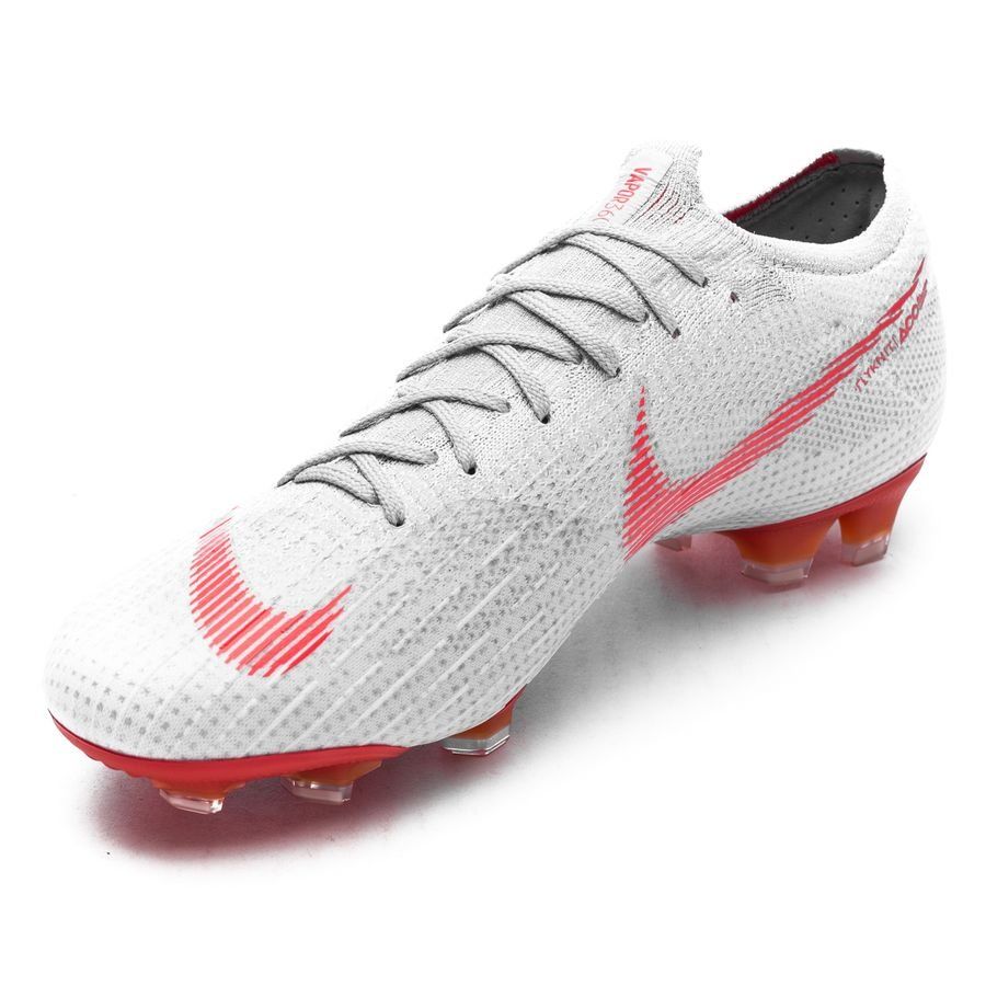 Nike Mercurial Vapor 12 Elite FG Firm Ground Men's Soccer Cleats - Concrete-Wolf Grey/Light Crimson