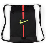 Nike Academy Soccer Gymsack - Black/Bright Crimson/Volt