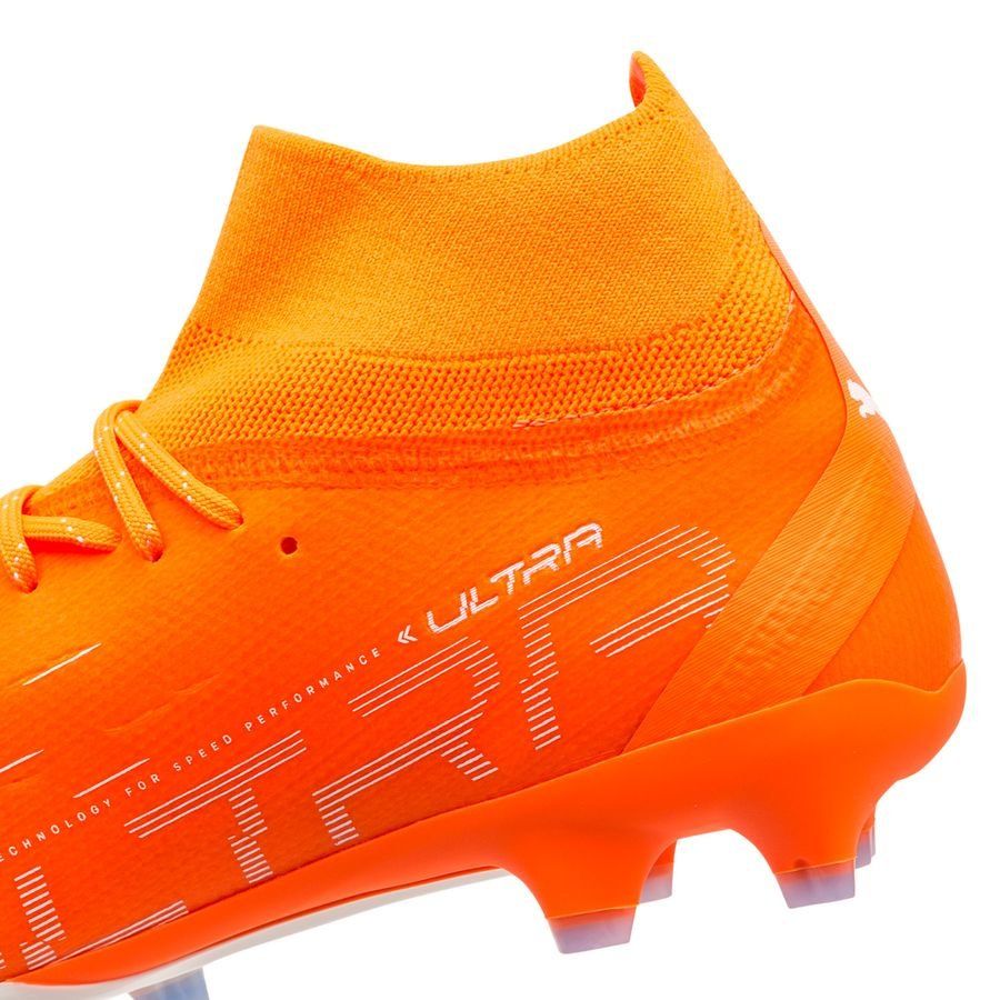 PUMA Ultra Pro FG/AG Firm Ground Soccer Cleats - Ultra Orange/White/Blue Glimmer