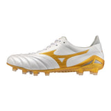Morelia Neo IV Made in Japan FG Men's Soccer Cleats - White/Gold