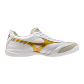 Mizuno Morelia Sala Elite IN Men's Soccer Shoes - White/Gold