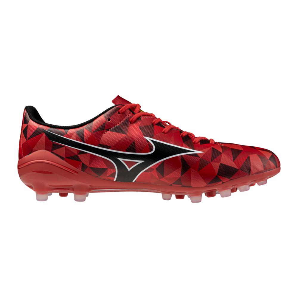 Mizuno Alpha II Select AG Artificial Grass Soccer Cleats - Red/Black