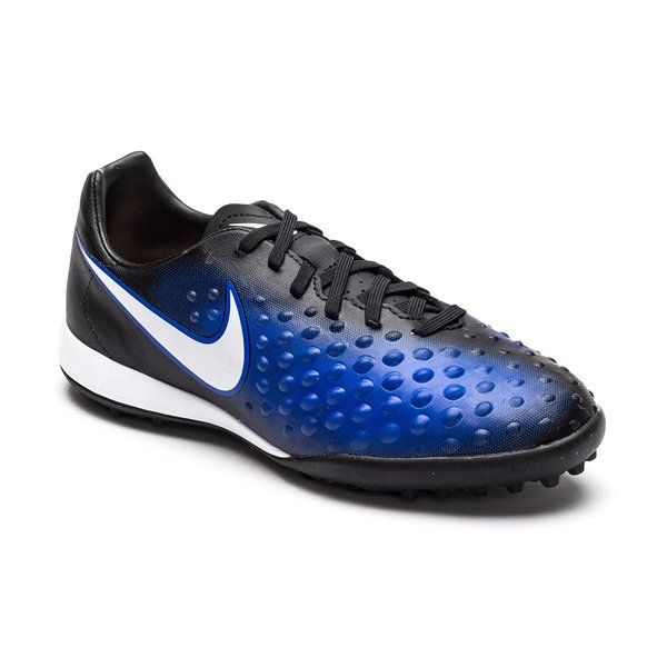 Nike Jr Magista Opus II TF Turf Youth Soccer Cleats - Black/White/Blue