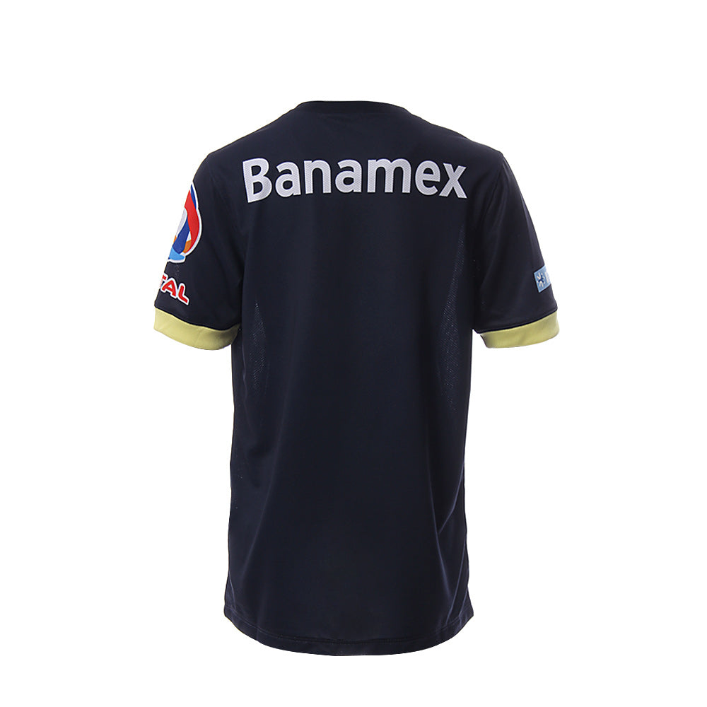 Nike Youth Club America Dri-Fit Away 14/15 Soccer Jersey - Obsidian/Lemon