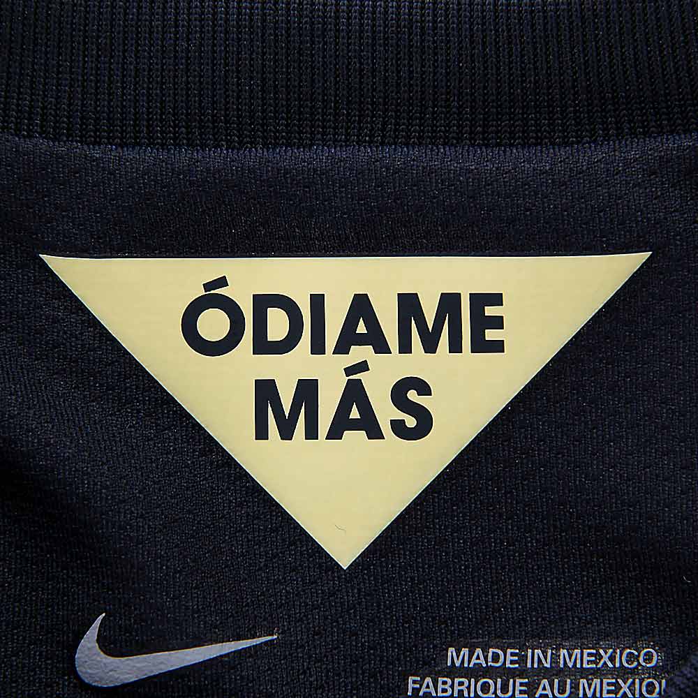 Nike Youth Club America Dri-Fit Away 14/15 Soccer Jersey - Obsidian/Lemon