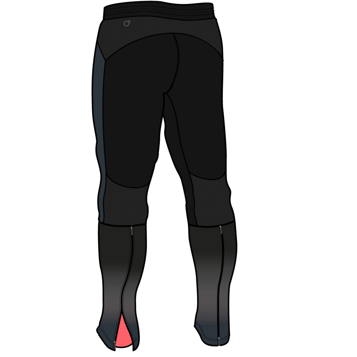 PUMA Evo Training Tech Pant - Black/Fiery Coral