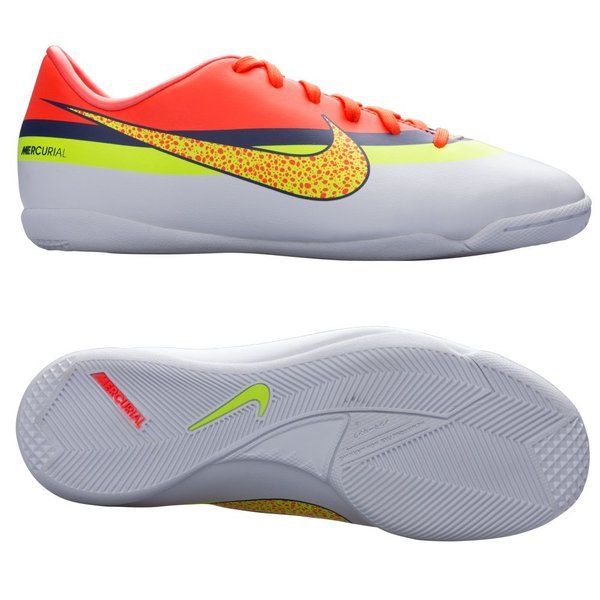 Nike Mercurial Victory IV CR7 Youth Indoor Soccer Shoes - White/Blue/Crimson