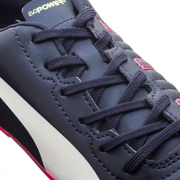 PUMA Evopower 4.2 FG JR Firm Ground Youth Soccer Cleats - Peacoat/White/Bright Plasma