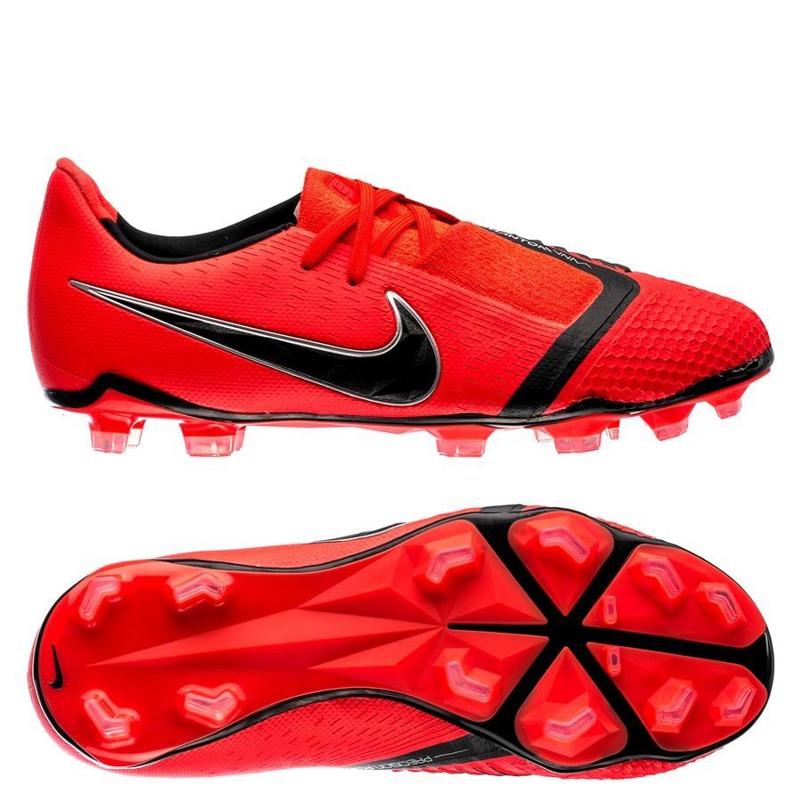 Nike Phantom Venom Elite FG Youth Soccer Cleats - Bright Crimson/Black/Crimson