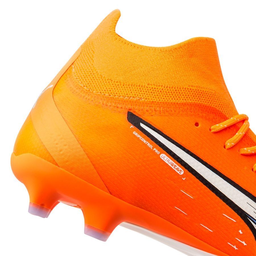 PUMA Ultra Pro FG/AG Firm Ground Soccer Cleats - Ultra Orange/White/Blue Glimmer