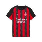 PUMA AC Milan Home Youth Soccer Jersey 25/26 -Red/Black