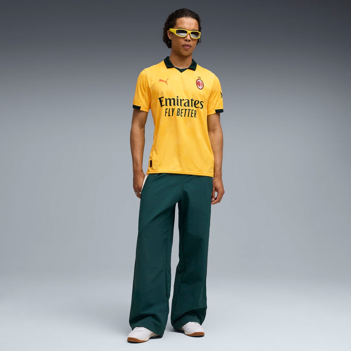 PUMA Men's AC Milan Third Jersey 25 Yellow