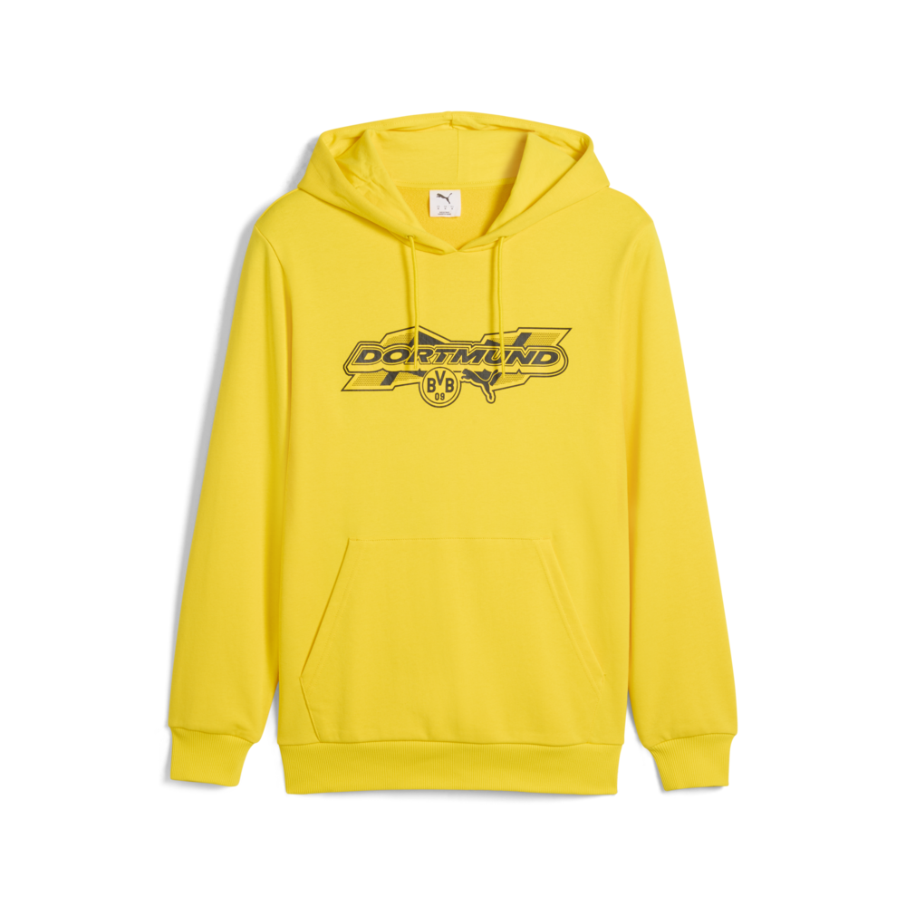 PUMA Borussia Dortmund Ftbl Culture Men's Soccer Hoodie - Yellow/Black