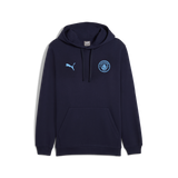 PUMA Manchester City FTBL Ess Men's Soccer Hoodie FL - Navy/Light Blue