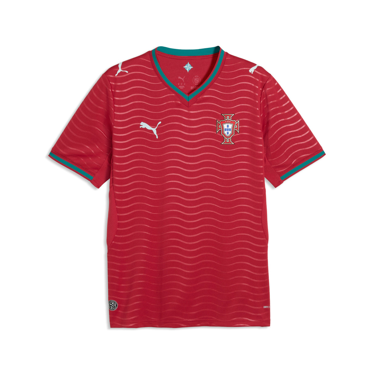 PUMA Portugal Home Men's Soccer Jersey 2026 - Red/Green Lagoon
