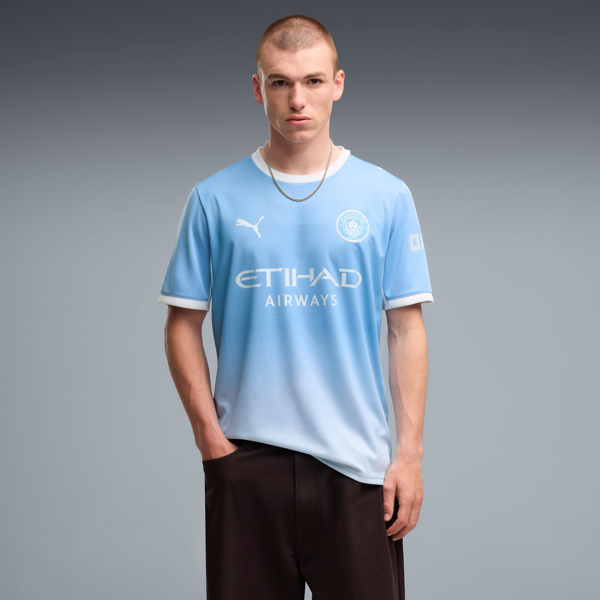 PUMA Manchester City Home Men's Soccer Jersey 2026 - Light Blue/Icy Blue