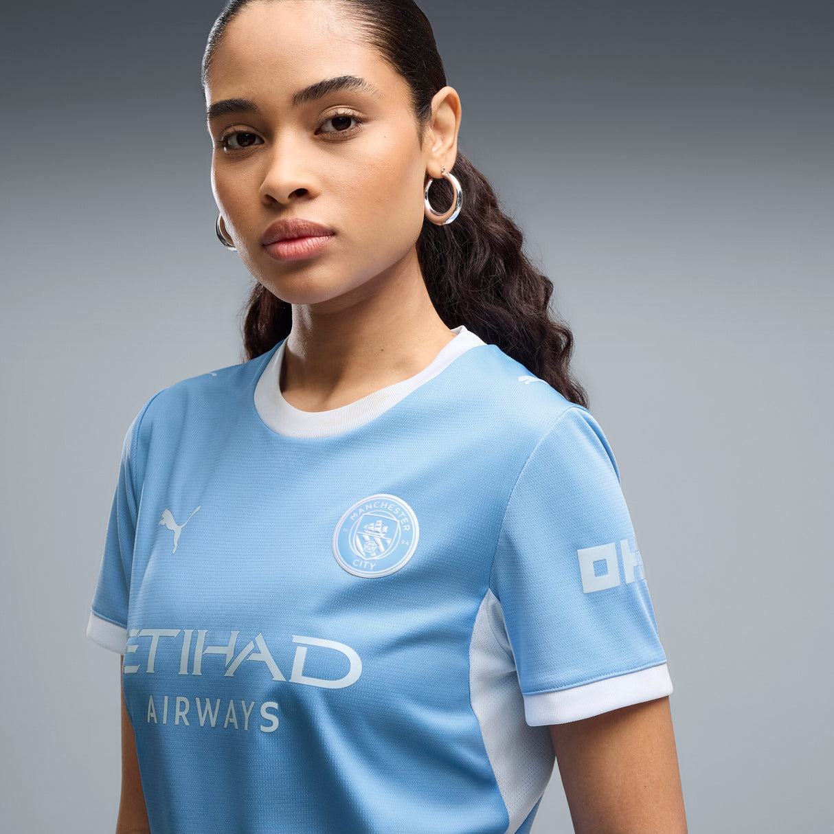 PUMA Manchester City Home Women's Soccer Jersey 2026 - Light Blue/Icy Blue