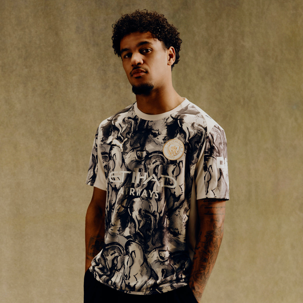 PUMA Manchester City Year Of The Horse Men's Soccer Jersey 2026 - Alpine Snow/Dark Gray