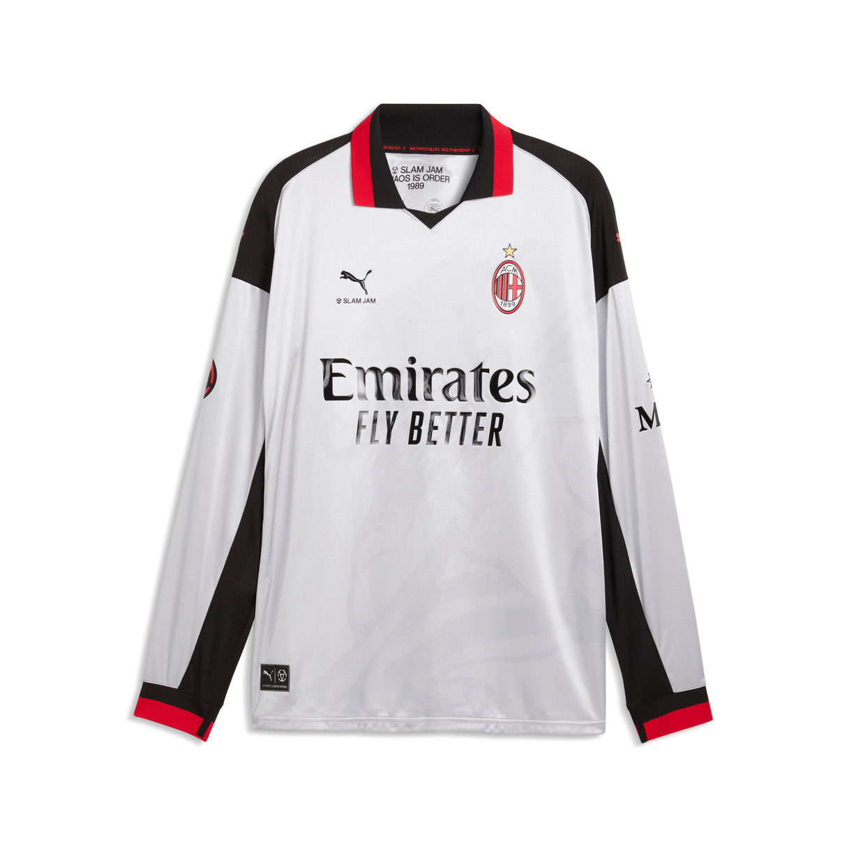PUMA AC Milan x Slam Jam Limited Edition Long Sleeve Men's Soccer Jersey 26/27 - Silver