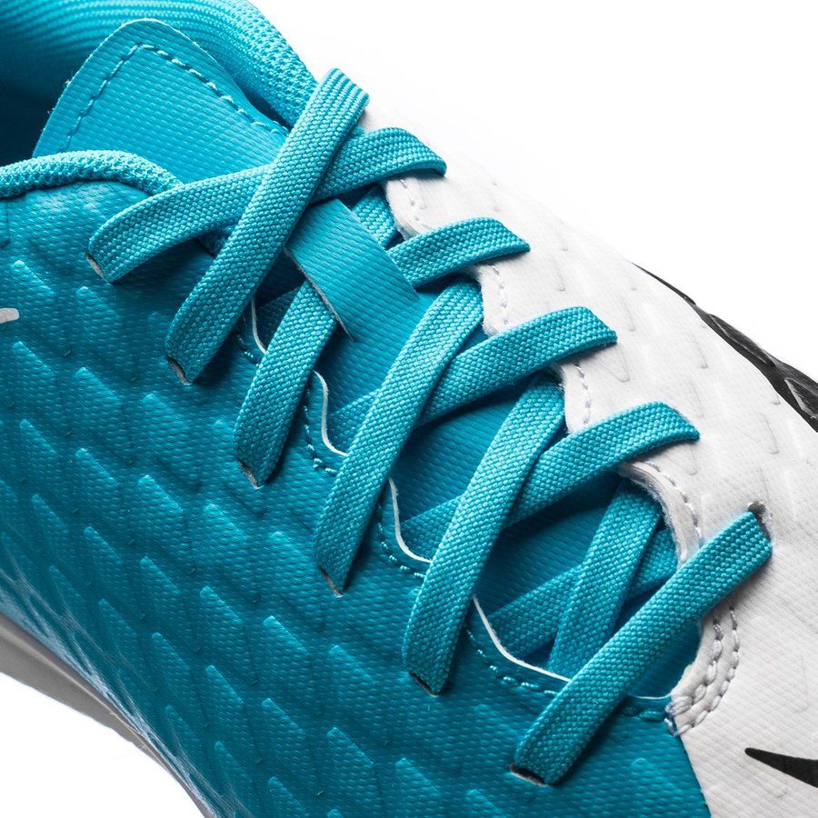 Nike Jr HypervenomX Phade III IC Indoor Soccer Shoes - White/Black/Photo Blue