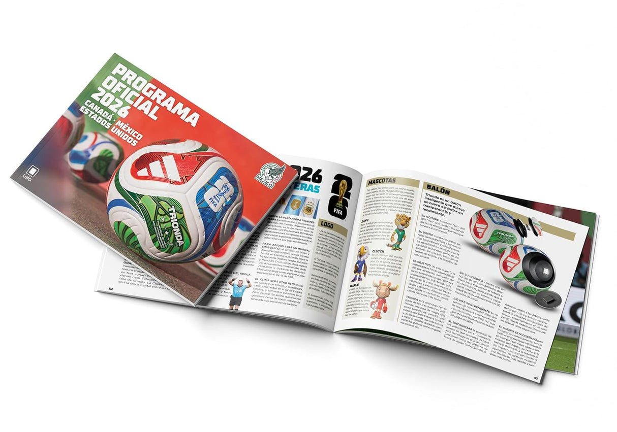Programa Oficial FIFA World Cup 2026 | Editorial Leto | Producto Licenciado Federación Mexicana de Fútbol | Calendario, Equipos y Sedes
