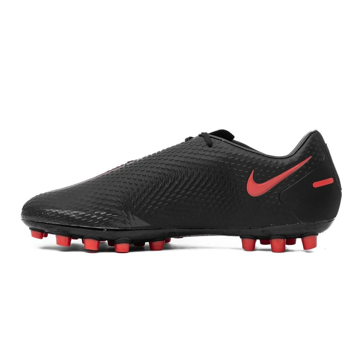 Nike Phantom GT Academy AG Artificial Grass Soccer Cleats - Black/Chile Red/Dark Smoke Grey
