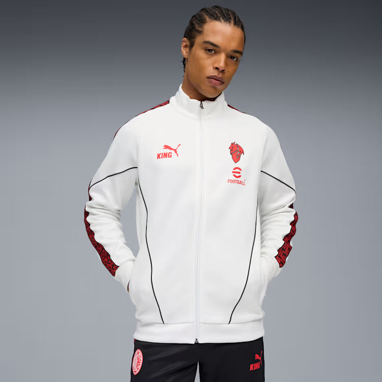 PUMA AC Milan King Anthem Men's Soccer Jacket - White/Red