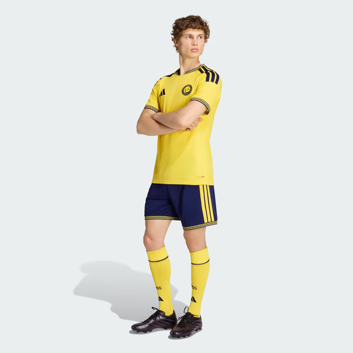 adidas Al Nassr FC Home Men's Soccer RONALDO 7 Jersey 26/27 - Yellow/Blue