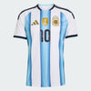 adidas Argentina Home 10 Messi Men's Soccer Jersey 26 - White/Blue