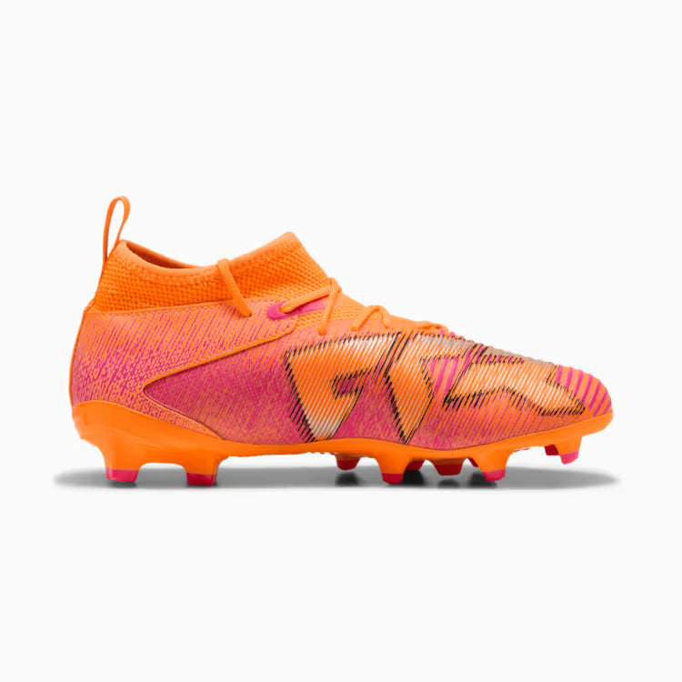 PUMA Future 8 Match FG/AG Youth Soccer Cleats - Orange/Black
