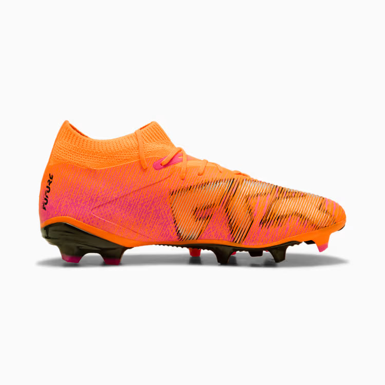 Botines de fútbol PUMA Future 8 Match FG/AG para mujer - Naranja/Negro