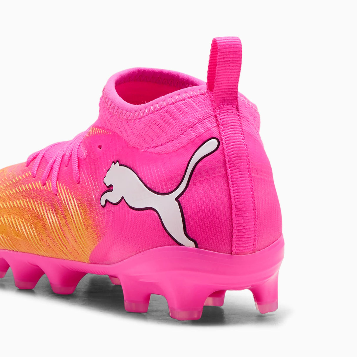 PUMA Future 9 Match FG/AG Firm Ground/Artificial Ground Youth Soccer Cleats - Pink/Aqua/White