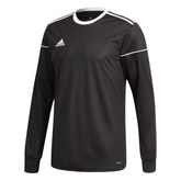 Camiseta adidas Squad 17 manga larga negra y blanca