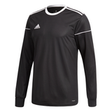 Camiseta adidas Squad 17 manga larga negra y blanca