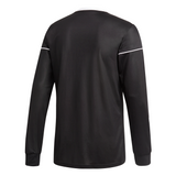 Camiseta adidas Squad 17 manga larga negra y blanca