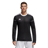 Camiseta adidas Squad 17 manga larga negra y blanca