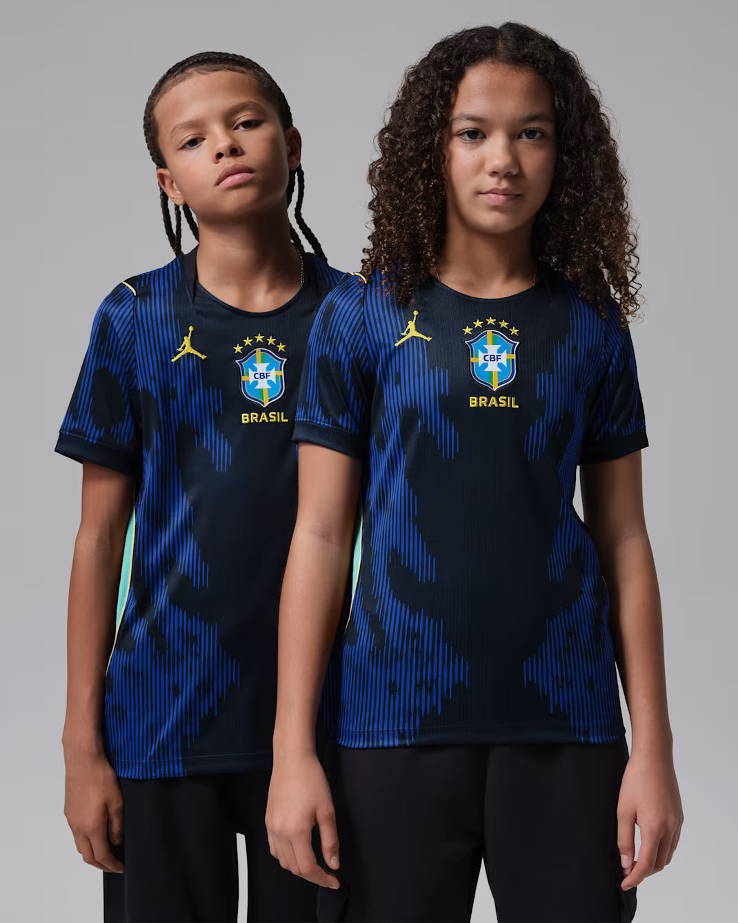Nike Brazil Away Youth Soccer Jersey 2026 - Old Royal/Black