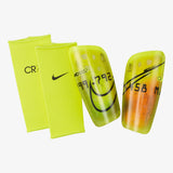 Nike Mercurial Lite CR7 Soccer Shin Guards - Lemon Venom/Orange