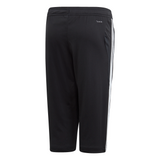 Pantalón adidas Tiro 19 3/4 para jóvenes, color negro y blanco