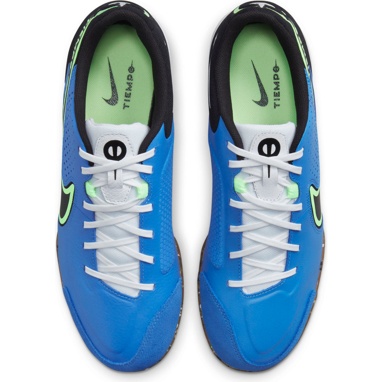 Nike Tiempo Legend 9 Academy IC Indoor Soccer Shoes - Blue/Black/Lime