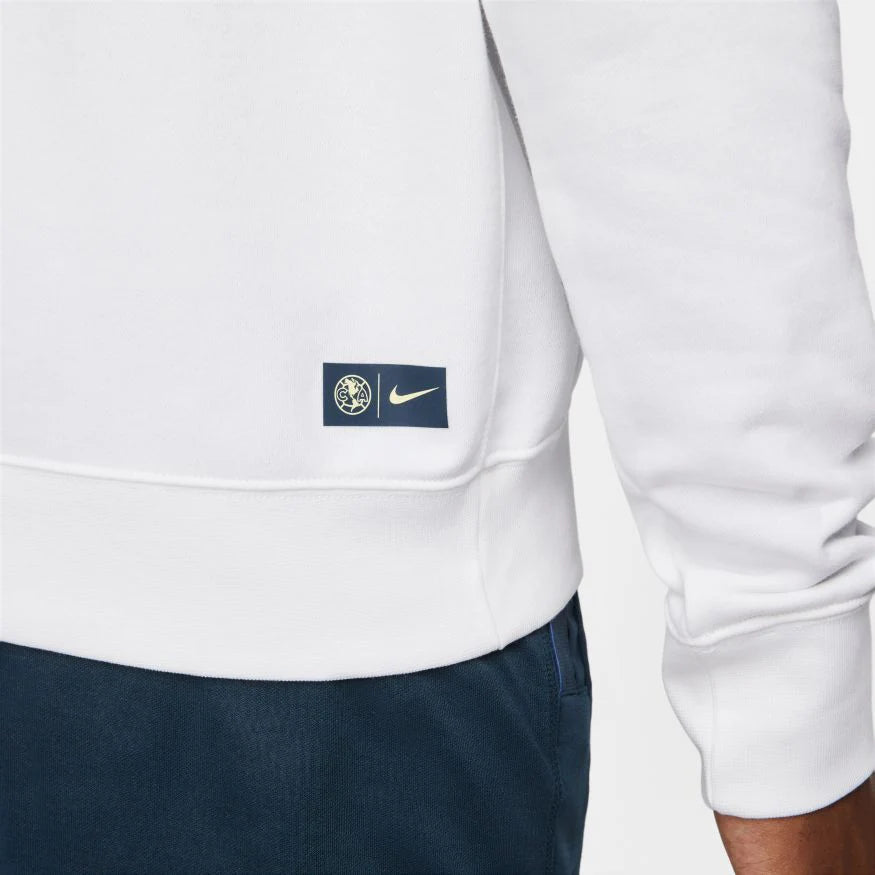Nike Club America Men's French Terry Soccer Hoodie - White