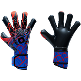 Elite Sport Spin Goalkeeper Soccer Gloves - Black/Red/Blue