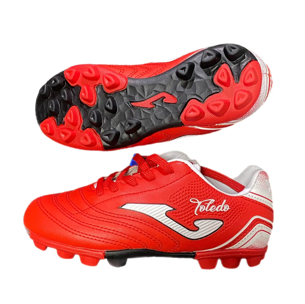 Joma Toledo JR 806 FG Tacos de Fútbol Juveniles para Terreno Firme - Rojo