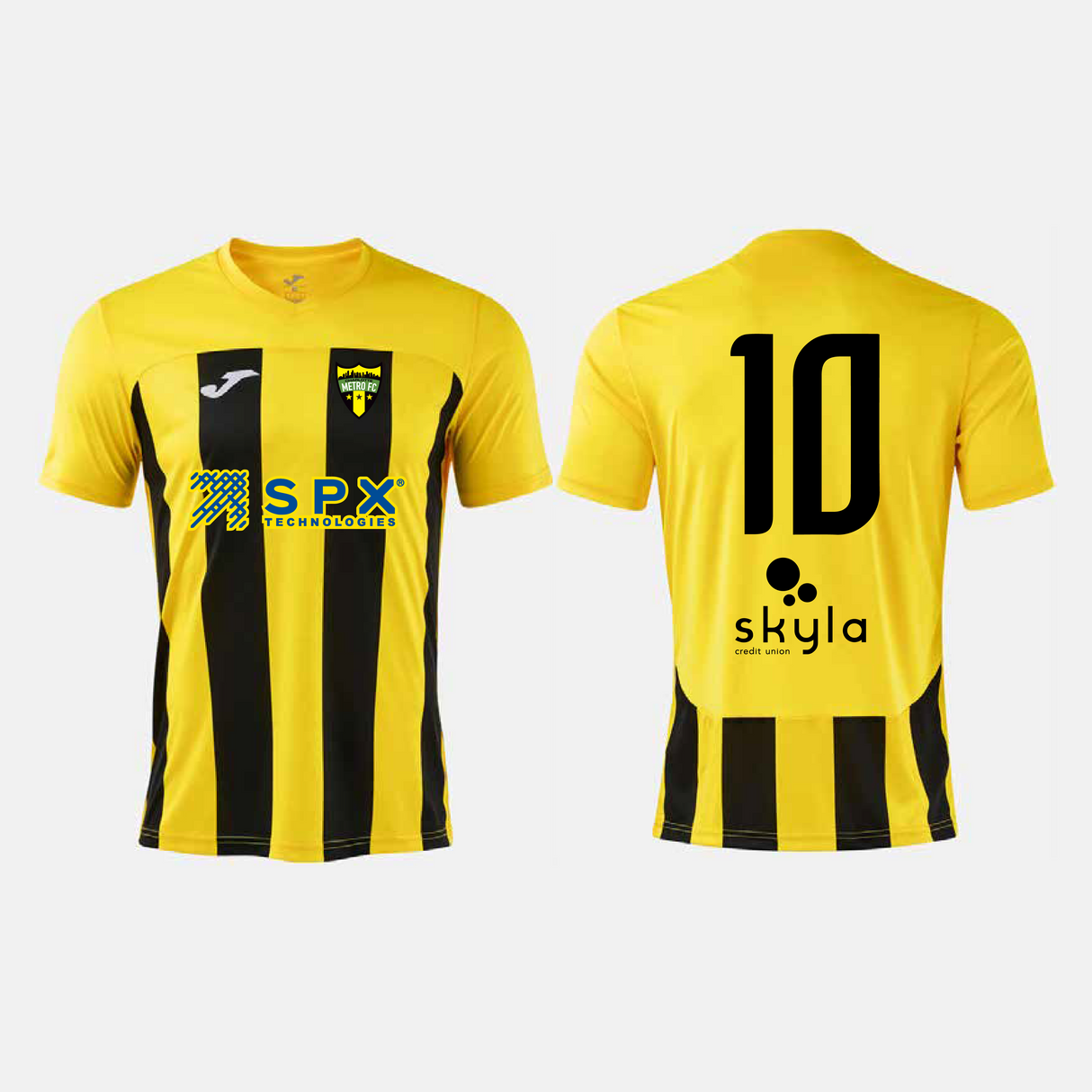 Greenville Metro FC Joma Inter VI Jersey - Yellow/Black