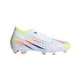 adidas Predator Edge 3 Laceless FG Men's Soccer Cleats - White/Yellow/Blue