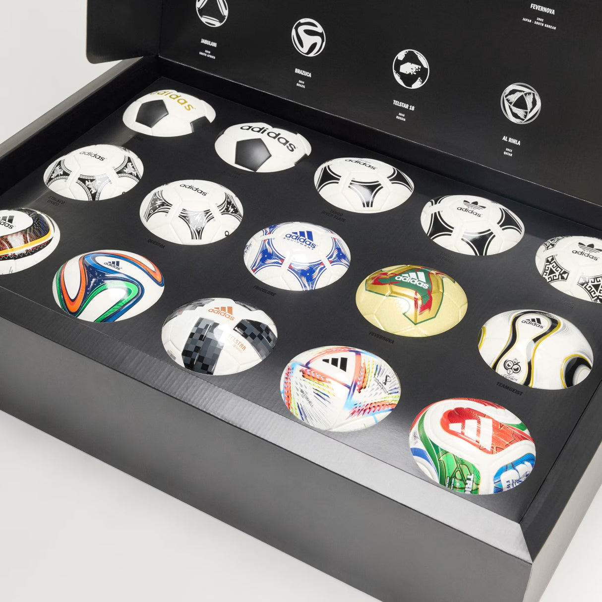 adidas World Cup Historical Ball Set Mini - White