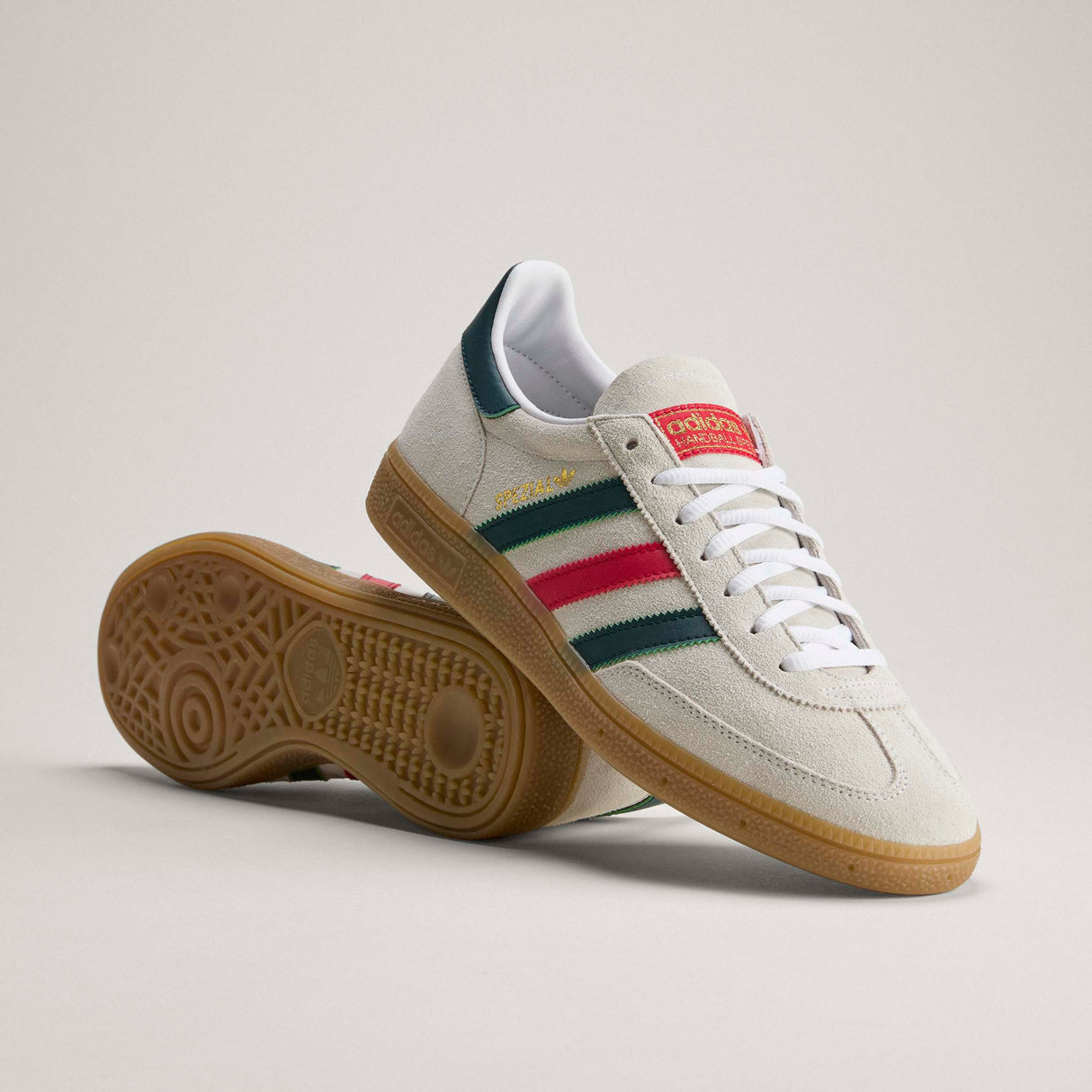 Tenis adidas Mexico Handball Spezial - Blanco/Escarlata